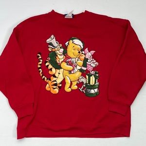 Vintage Winnie the Pooh Jerry Leigh Christmas Sweater M/L
